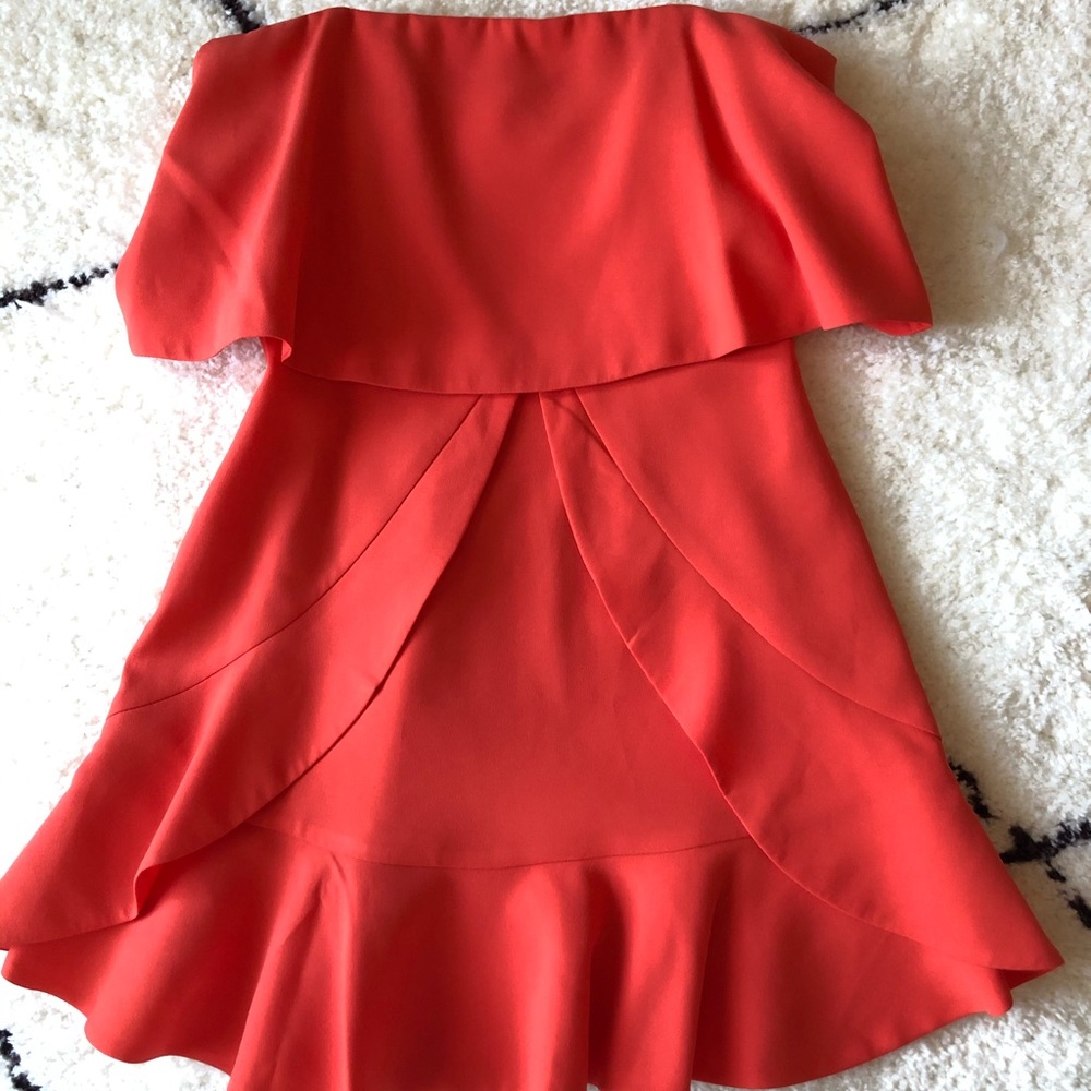Bcbg Maxazria orange dress size 0
